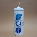 Erstkommunion blau silber